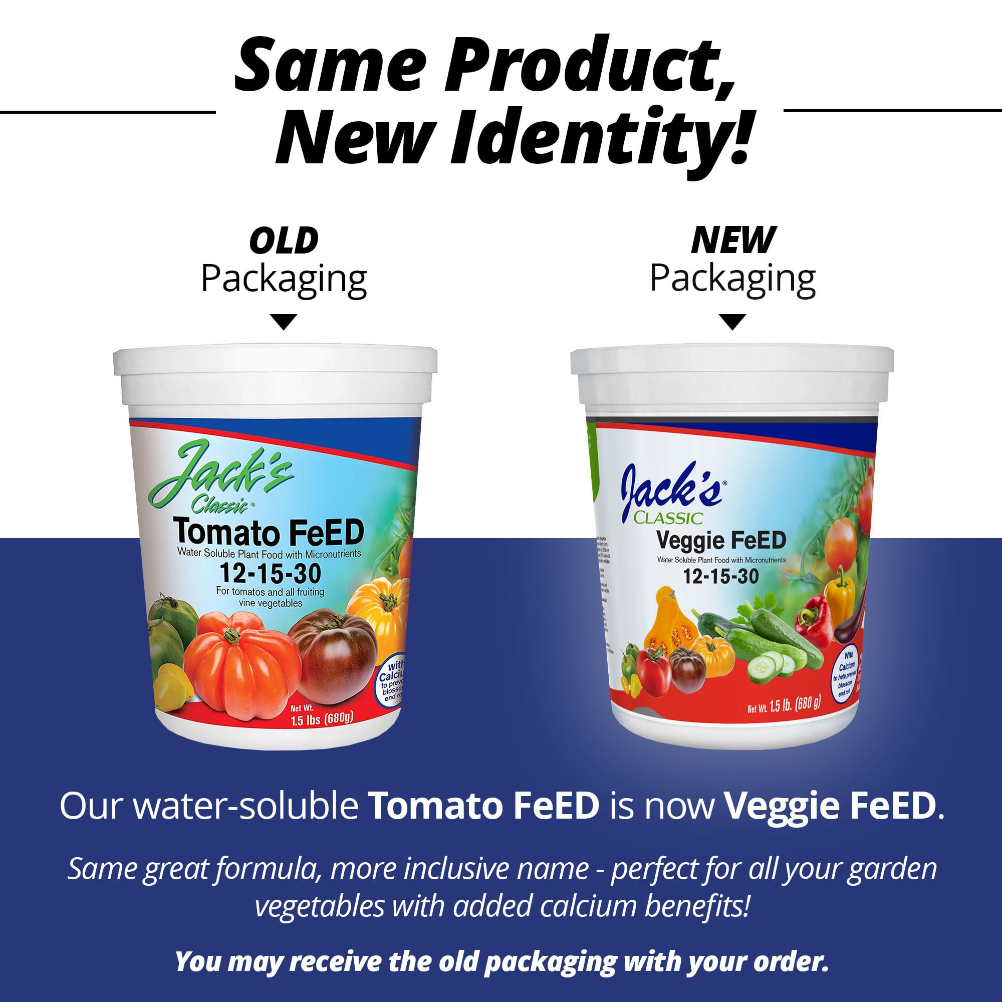 JR Peter's 51324 Jack's Classic 12-15-30 Tomato Feed, 1.5 lb